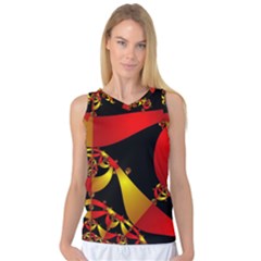 Fractal Ribbons Women s Basketball Tank Top by Simbadda