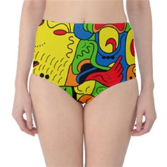 Mexico High-waist Bikini Bottoms by Valentinaart