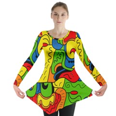 Mexico Long Sleeve Tunic  by Valentinaart