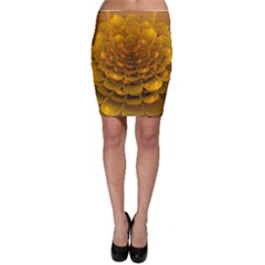 Yellow Flower Bodycon Skirt by Simbadda