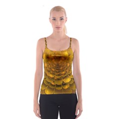 Yellow Flower Spaghetti Strap Top by Simbadda