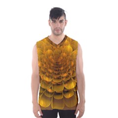 Yellow Flower Men s Basketball Tank Top by Simbadda