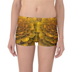 Yellow Flower Reversible Bikini Bottoms by Simbadda