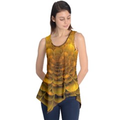 Yellow Flower Sleeveless Tunic by Simbadda