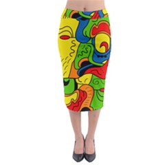 Mexico Midi Pencil Skirt by Valentinaart