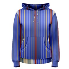 Colorful Stripes Women s Pullover Hoodie by Simbadda