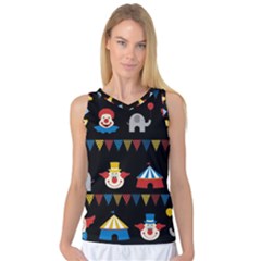 Circus  Women s Basketball Tank Top by Valentinaart