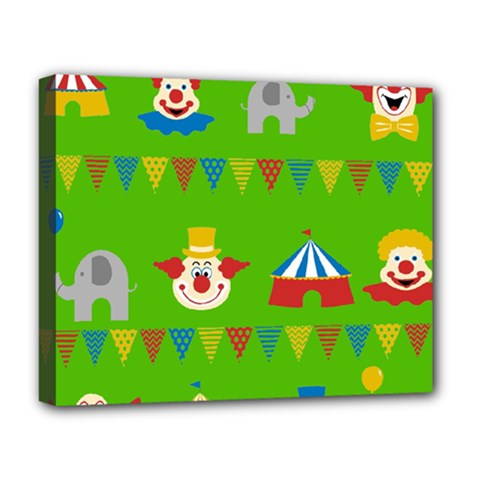 Circus Deluxe Canvas 20  X 16   by Valentinaart