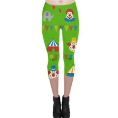 Circus Capri Leggings  by Valentinaart