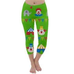 Circus Capri Winter Leggings  by Valentinaart