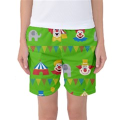 Circus Women s Basketball Shorts by Valentinaart