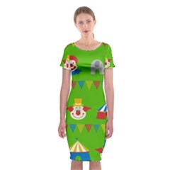 Circus Classic Short Sleeve Midi Dress by Valentinaart