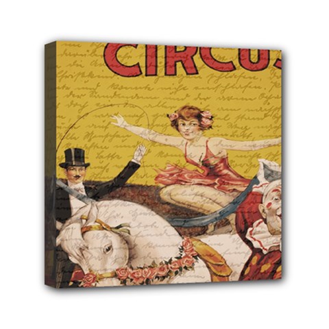 Vintage circus  Mini Canvas 6  x 6 