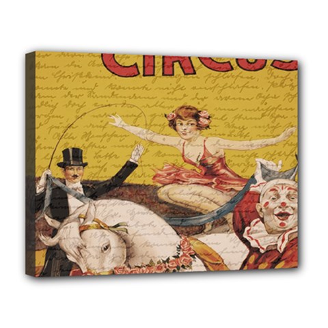 Vintage circus  Canvas 14  x 11 