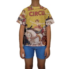 Vintage circus  Kids  Short Sleeve Swimwear