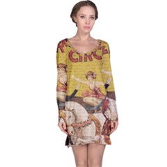 Vintage circus  Long Sleeve Nightdress