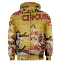 Vintage circus  Men s Zipper Hoodie