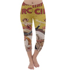 Vintage circus  Capri Winter Leggings 