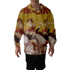 Vintage circus  Hooded Wind Breaker (Kids)