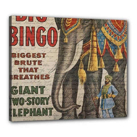 Vintage Circus  Canvas 24  X 20  by Valentinaart