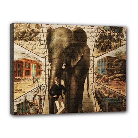 Vintage Circus  Canvas 16  X 12  by Valentinaart