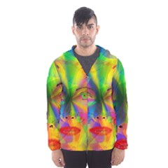 Rainbow Girl Hooded Wind Breaker (men) by Valentinaart