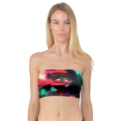 Abstract Girl Bandeau Top by Valentinaart