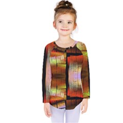 Fractal Tiles Kids  Long Sleeve Tee