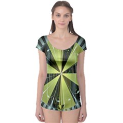 Fractal Ball Boyleg Leotard  by Simbadda