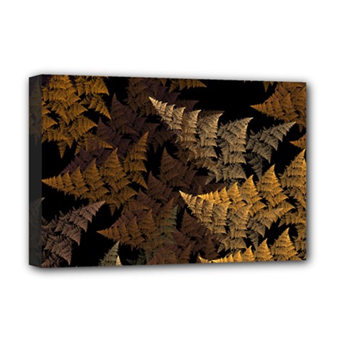 Fractal Fern Deluxe Canvas 18  X 12   by Simbadda