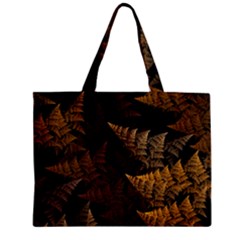 Fractal Fern Zipper Mini Tote Bag by Simbadda