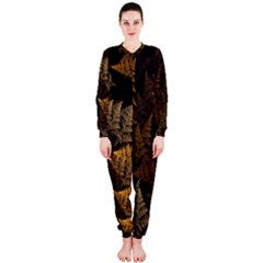 Fractal Fern Onepiece Jumpsuit (ladies)  by Simbadda