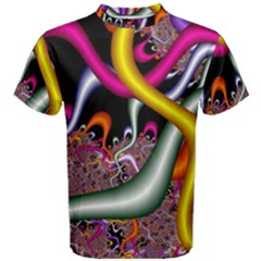 Fractal Roots Men s Cotton Tee by Simbadda