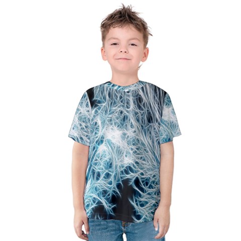 Fractal Forest Kids  Cotton Tee by Simbadda