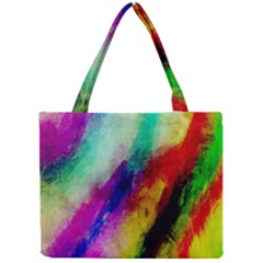 Abstract Colorful Paint Splats Mini Tote Bag by Simbadda