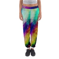 Abstract Colorful Paint Splats Women s Jogger Sweatpants by Simbadda