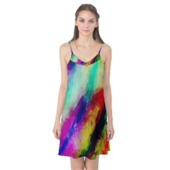 Abstract Colorful Paint Splats Camis Nightgown by Simbadda