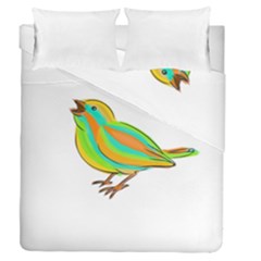 Bird Duvet Cover Double Side (queen Size) by Valentinaart