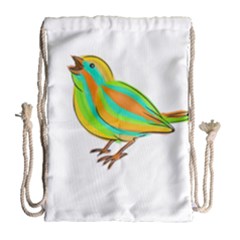 Bird Drawstring Bag (large) by Valentinaart