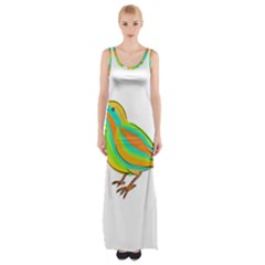 Bird Maxi Thigh Split Dress by Valentinaart