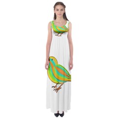 Bird Empire Waist Maxi Dress by Valentinaart