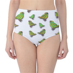 Birds High-waist Bikini Bottoms by Valentinaart