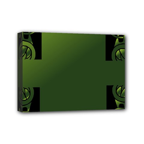 Celtic Corners Mini Canvas 7  X 5  by Simbadda