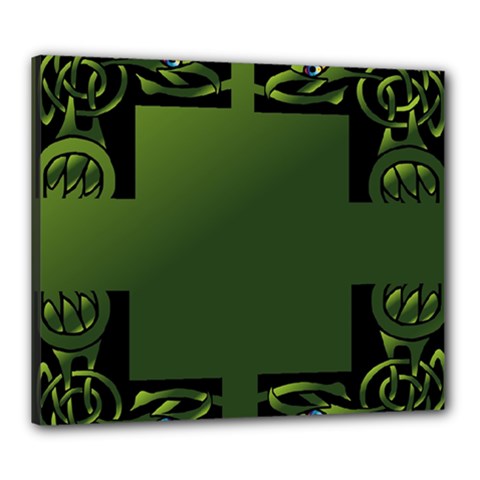 Celtic Corners Canvas 24  X 20  by Simbadda