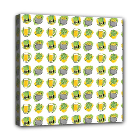 St Patrick s Day Background Symbols Mini Canvas 8  X 8  by Simbadda