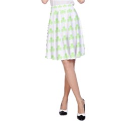 Shamrock Irish St Patrick S Day A-line Skirt by Simbadda