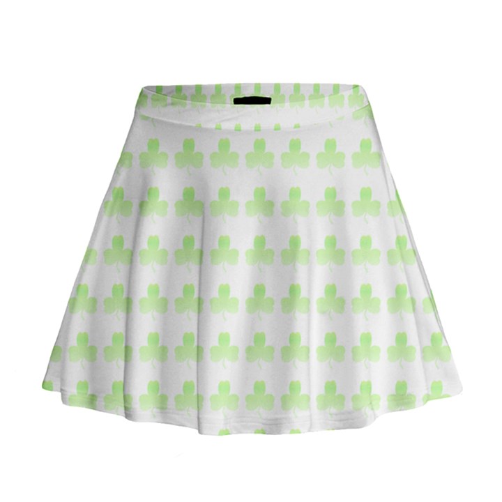 Shamrock Irish St Patrick S Day Mini Flare Skirt