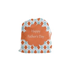 Happy Father Day  Drawstring Pouches (small)  by Simbadda