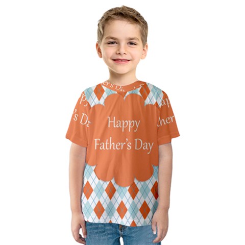 Happy Father Day  Kids  Sport Mesh Tee by Simbadda