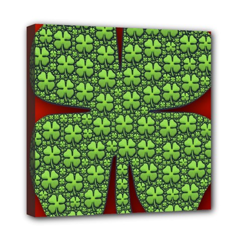 Shamrock Irish Ireland Clover Day Mini Canvas 8  X 8  by Simbadda